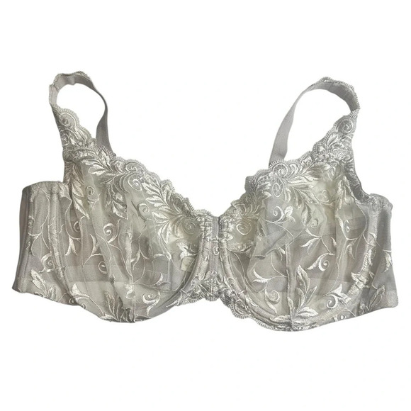 Soma Unlined Bra Off White/Light Grey Size 40D - Picture 1 of 10